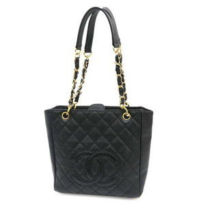 Chanel PST caviar chain tote